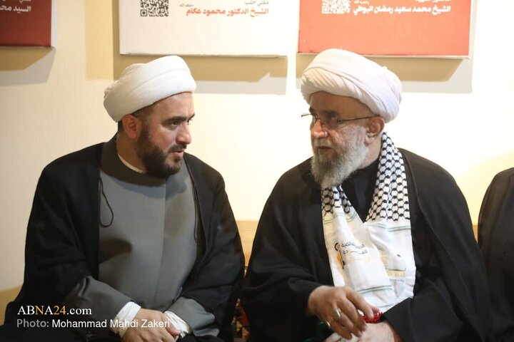 گزارش تصویری |حضور آیت‌الله رمضانی در موکب «نداء الاقصی» در طریق الحسین