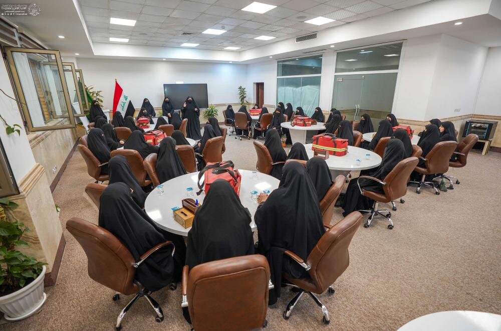 مشاركة أكثر من 1500 خادمة ومتشرّفة في تقديم مختلف الخدمات لزائرات الأربعين الحسيني