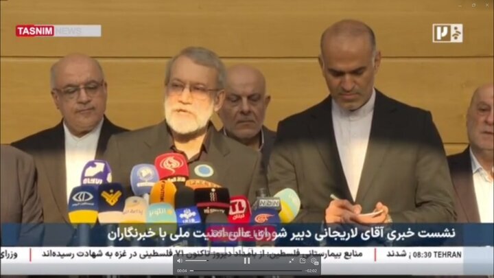 Iran will stand by Lebanon in all circumstances: Larijani