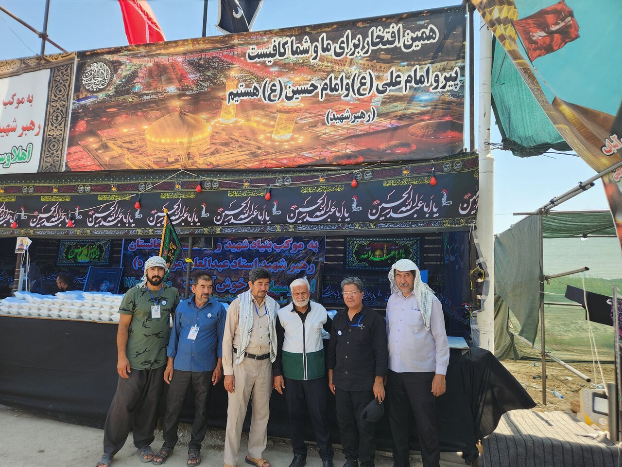 ویدئو | چهار موکب شهید مزاری در مرز شلمچه