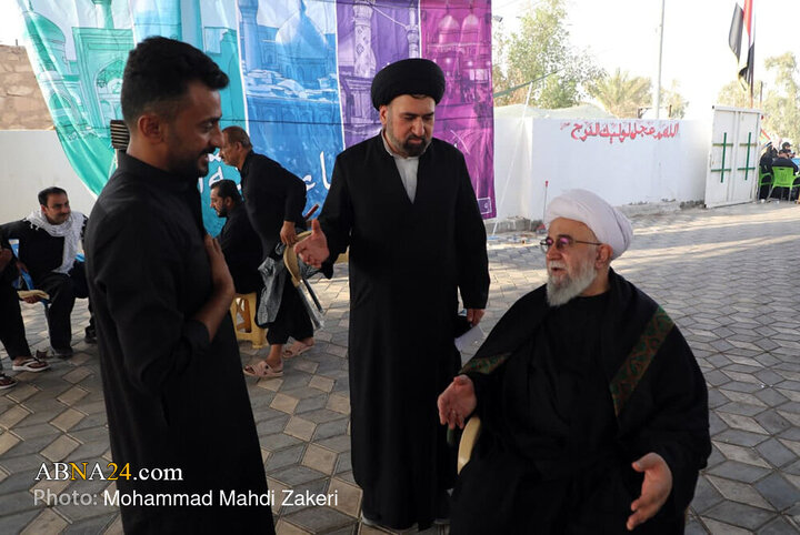 تقرير مصور/ حضور الأمين العام للمجمع العالمي لأهل البيت (ع) في مسيرة الأربعين الحسينية