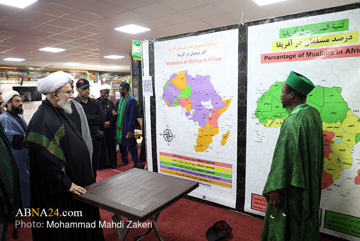 تقرير مصور/ زيارة الأمين العام لموكب عشّاق الحسين من أبناء القارة الإفريقية في طريق النجف إلى كربلاء