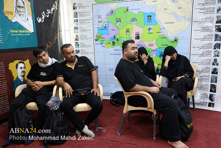 تقرير مصور/ زيارة الأمين العام لموكب عشّاق الحسين من أبناء القارة الإفريقية في طريق النجف إلى كربلاء