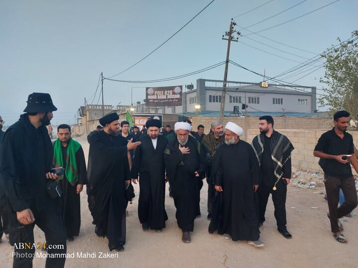 تقرير مصور/ حضور الأمين العام للمجمع العالمي لأهل البيت (ع) في موكب شيعة باكستان على طريق الحسين (ع)