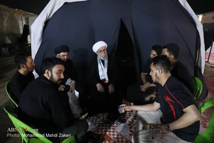 تقرير مصور/ حضور الأمين العام آية الله رمضاني في موكب شيعة تايلند على طريق النجف إلى كربلاء