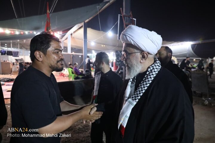 تقرير مصور/ حضور الأمين العام آية الله رمضاني في موكب شيعة تايلند على طريق النجف إلى كربلاء