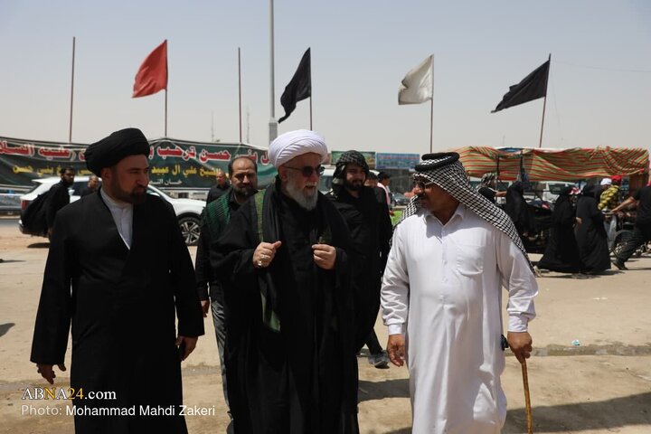 تقرير مصور/ حضور الأمين العام للمجمع العالمي لأهل البيت (ع) في موكب آل بني حسن على طريق الحسين (ع)