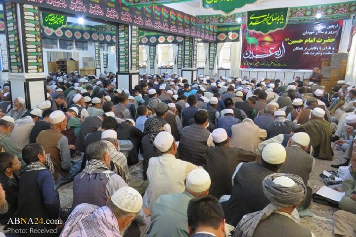 عزاداری اربعین حسینی و قرائت زیارت اربعین در مدرسه عالی مرکز فقهی ائمه اطهار(ع) کابل