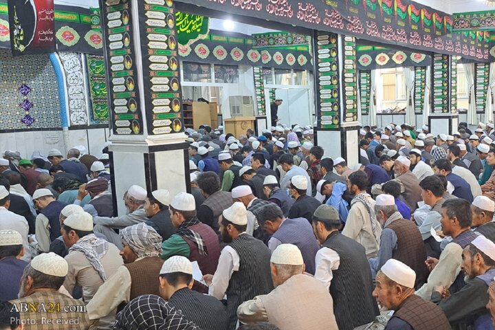عزاداری اربعین حسینی و قرائت زیارت اربعین در مدرسه عالی مرکز فقهی ائمه اطهار(ع) کابل