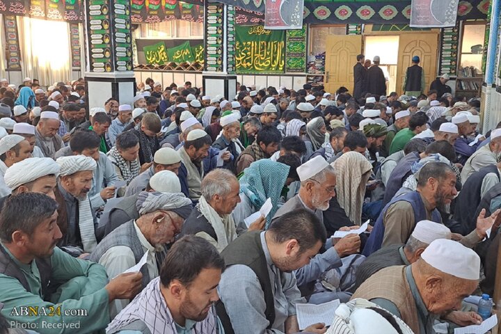 عزاداری اربعین حسینی و قرائت زیارت اربعین در مدرسه عالی مرکز فقهی ائمه اطهار(ع) کابل