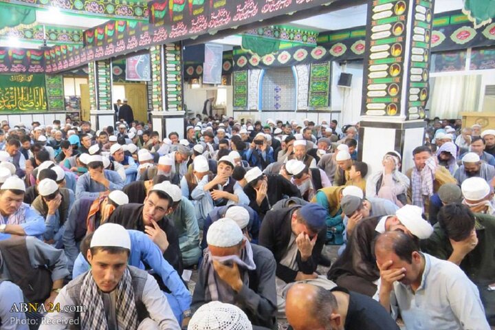 عزاداری اربعین حسینی و قرائت زیارت اربعین در مدرسه عالی مرکز فقهی ائمه اطهار(ع) کابل