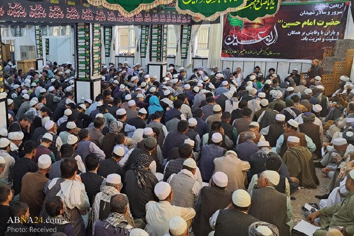 عزاداری اربعین حسینی و قرائت زیارت اربعین در مدرسه عالی مرکز فقهی ائمه اطهار(ع) کابل