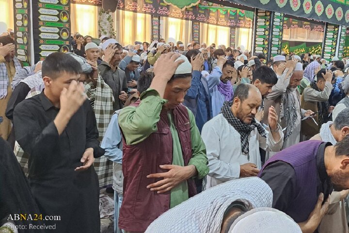 عزاداری اربعین حسینی و قرائت زیارت اربعین در مدرسه عالی مرکز فقهی ائمه اطهار(ع) کابل