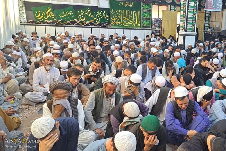 عزاداری اربعین حسینی و قرائت زیارت اربعین در مدرسه عالی مرکز فقهی ائمه اطهار(ع) کابل