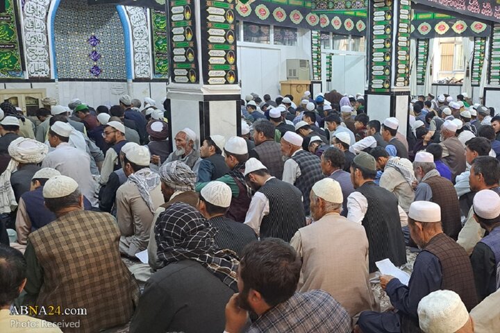 عزاداری اربعین حسینی و قرائت زیارت اربعین در مدرسه عالی مرکز فقهی ائمه اطهار(ع) کابل