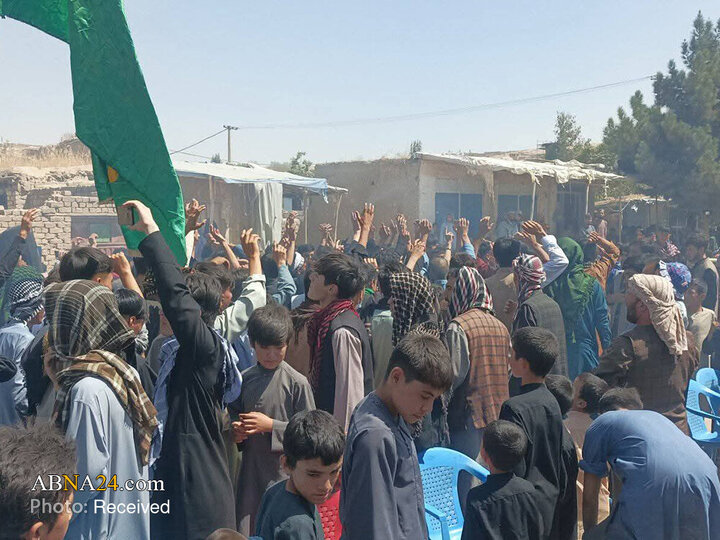 گزارش تصویری | راهپیمایی هزاران نفر به سمت حرم امام‌زاده یحیی(ع) شهر سرپل افغانستان در اربعین