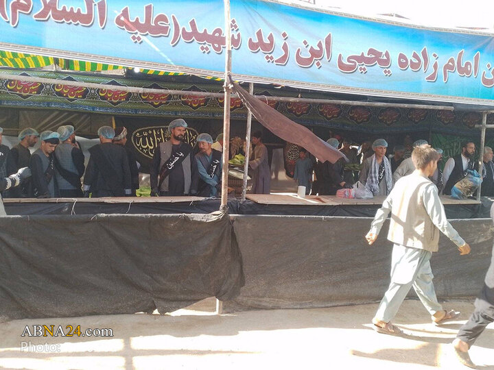 گزارش تصویری | راهپیمایی هزاران نفر به سمت حرم امام‌زاده یحیی(ع) شهر سرپل افغانستان در اربعین