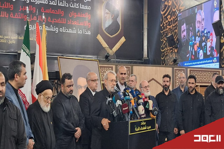 دکتر لاریجانی: سید حسن نصرالله سرمایه‌ای عظیم برای جهان اسلام بود