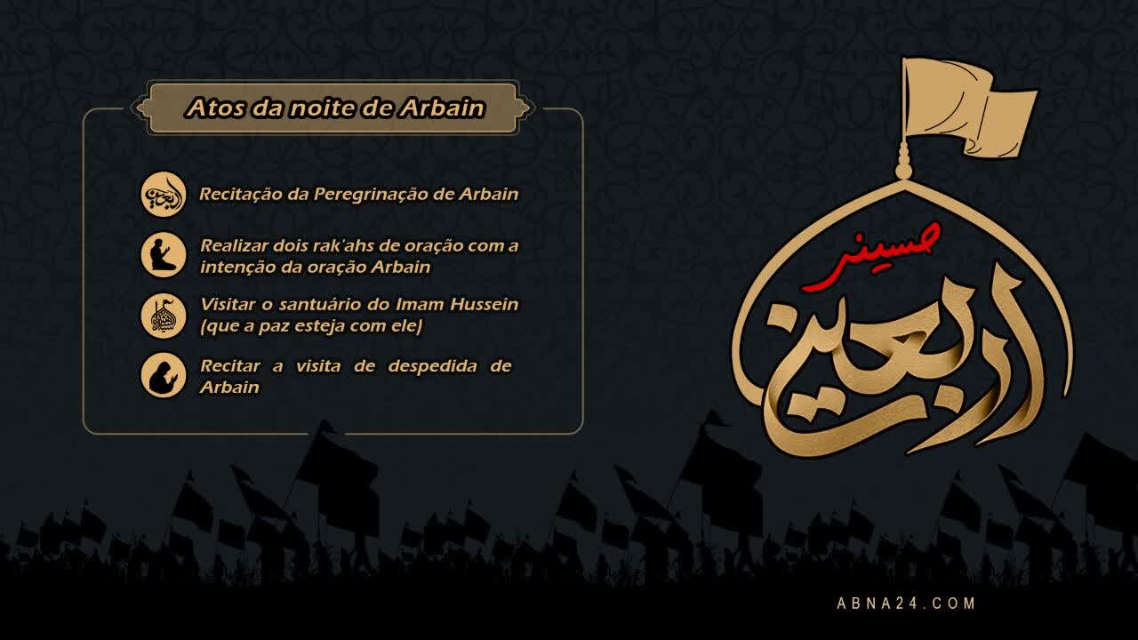 Infográfico: Atos da noite de Arbaeen
