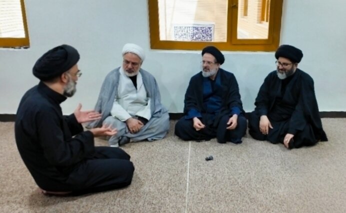 معاون بین‌الملل حوزه با کاروان تبلیغی طلاب شاعر در پیاده‎روی اربعین دیدار کرد