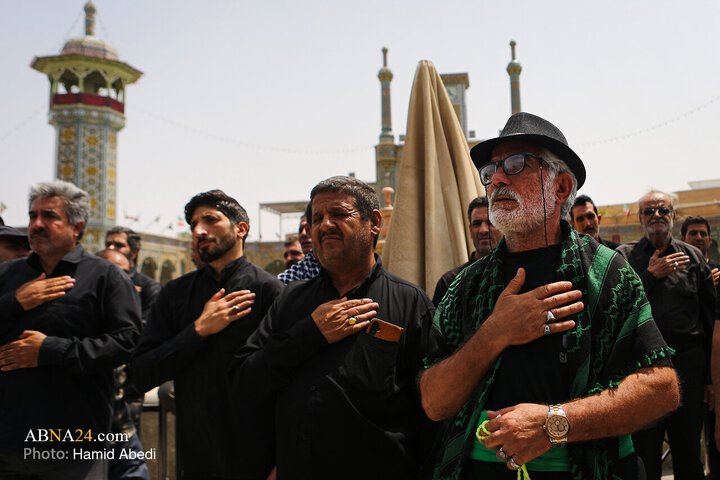 تقرير مصور/ حرم السيدة المعصومة (ع) في قم يستقبل مواكب حسينية لإحياء مراسم الأربعين