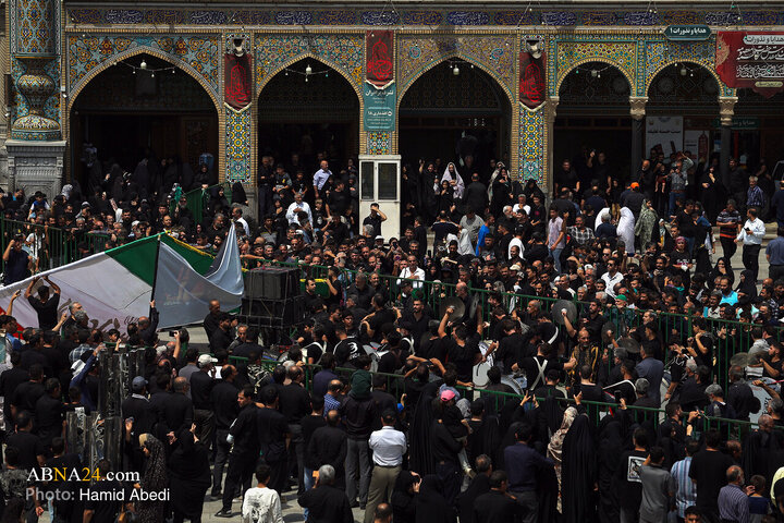 تقرير مصور/ حرم السيدة المعصومة (ع) في قم يستقبل مواكب حسينية لإحياء مراسم الأربعين