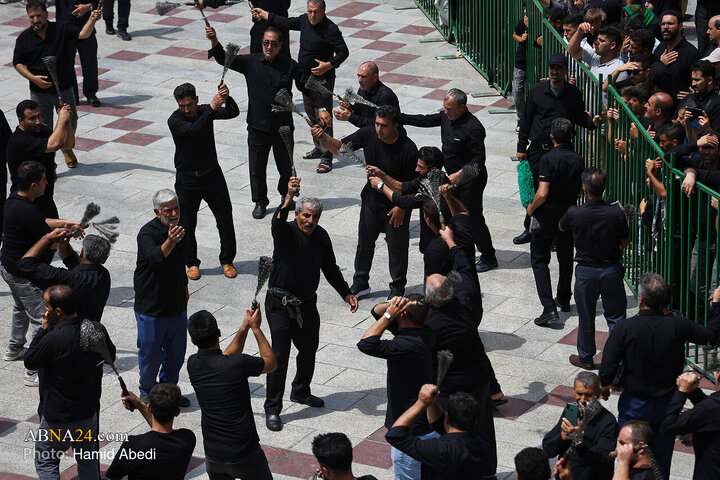 تقرير مصور/ حرم السيدة المعصومة (ع) في قم يستقبل مواكب حسينية لإحياء مراسم الأربعين
