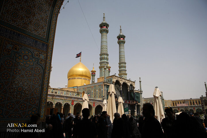 تقرير مصور/ حرم السيدة المعصومة (ع) في قم يستقبل مواكب حسينية لإحياء مراسم الأربعين