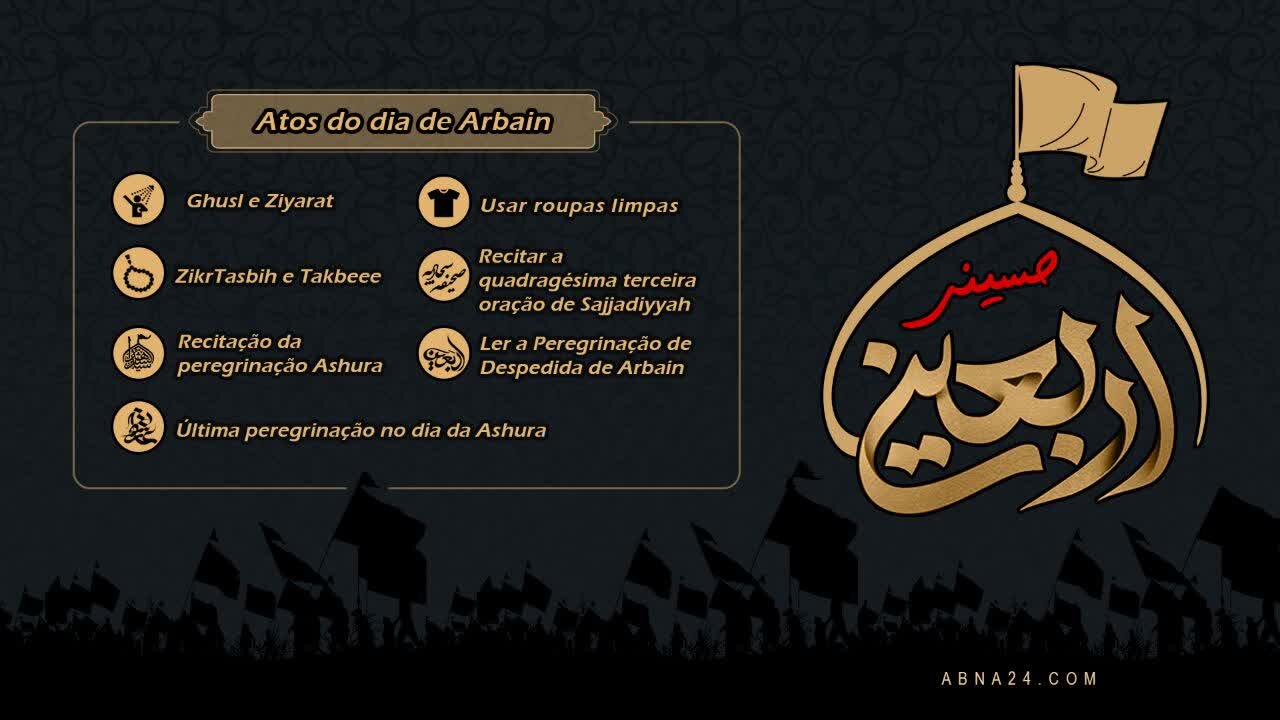Infográfico: Atos do dia de Arbaeen