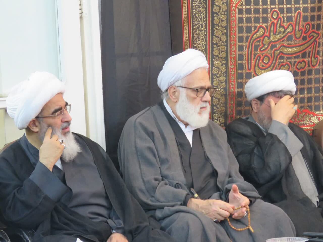 مراسم عزاداری اربعین حسینی در حسینیه دفتر آیتالله فاضل لنکرانی برگزار شد + تصاویر