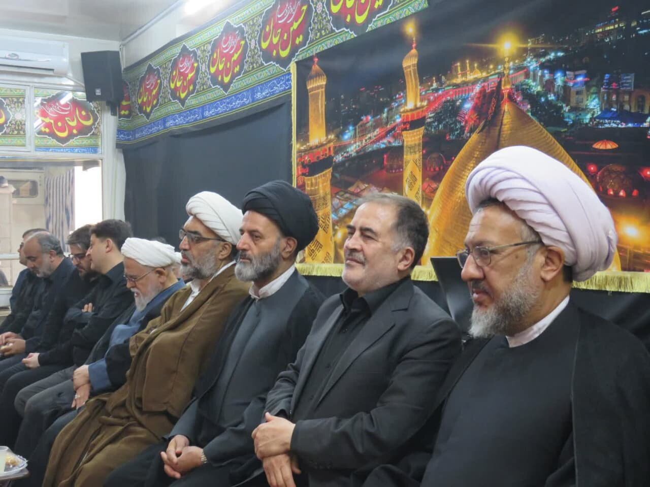 مراسم عزاداری اربعین حسینی در حسینیه دفتر آیت‌الله فاضل لنکرانی برگزار شد + تصاویر