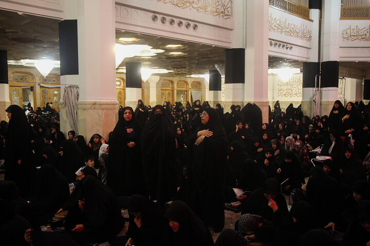 Photos: Arbaeen's night mourning ceremony held at Hazrat Masoumeh holy shrine