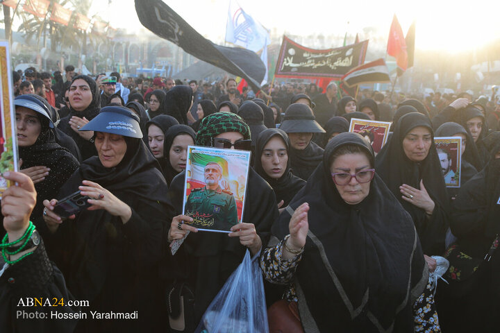 تقرير مصور/ أجواء حرم الإمام الحسين (ع) وأخيه العباس في ليلة الأربعين بمدينة كربلاء المقدسة