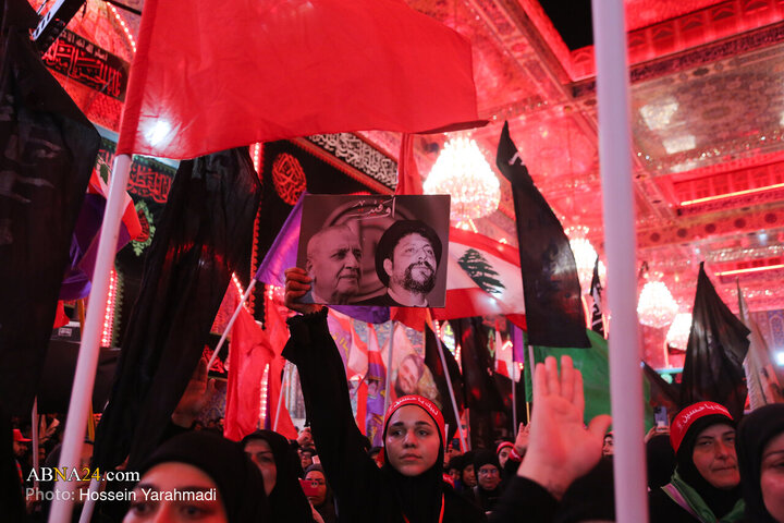 تقرير مصور/ أجواء حرم الإمام الحسين (ع) وأخيه العباس في ليلة الأربعين بمدينة كربلاء المقدسة