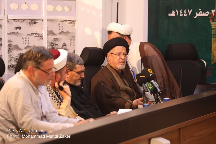 تقرير مصور/ المؤتمر الدولي لأربعين الإمام الحسين(ع) تحت عنوان (الكرامة، العدالة، والمسؤولية العالمية) في يومه الثاني بكربلاء-1