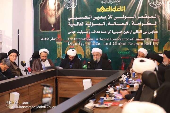 تقرير مصور/ المؤتمر الدولي لأربعين الإمام الحسين(ع) تحت عنوان (الكرامة، العدالة، والمسؤولية العالمية) في يومه الثاني بكربلاء-1