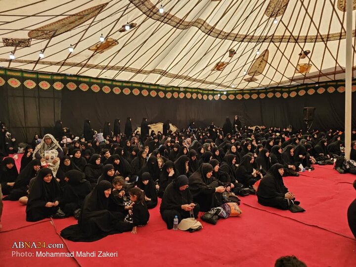 گزارش تصویری | حضور و سخنرانی دبیرکل مجمع جهانی اهل‌بیت(ع) در موکب محسنین در کربلا