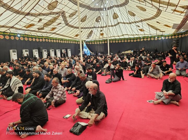 گزارش تصویری | حضور و سخنرانی دبیرکل مجمع جهانی اهل‌بیت(ع) در موکب محسنین در کربلا