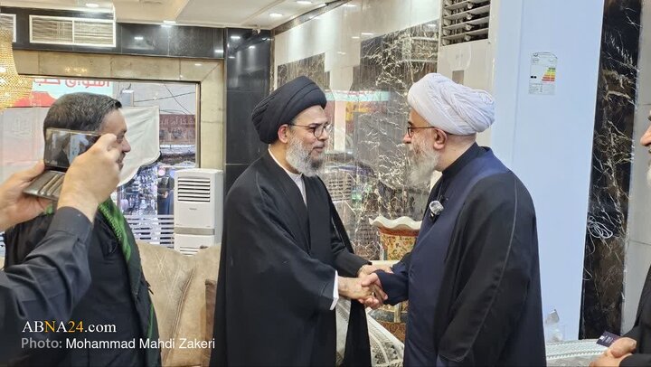 گزارش تصویری | دیدار علما و نخبگان کشورهای مختلف با دبیرکل مجمع جهانی اهل‌بیت(ع) در کربلا معلی _ ۱