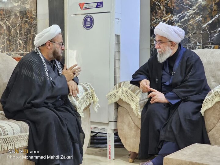 گزارش تصویری | دیدار علما و نخبگان کشورهای مختلف با دبیرکل مجمع جهانی اهل‌بیت(ع) در کربلا معلی _ ۱