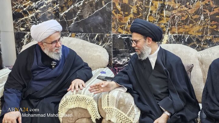 گزارش تصویری | دیدار علما و نخبگان کشورهای مختلف با دبیرکل مجمع جهانی اهل‌بیت(ع) در کربلا معلی _ ۱