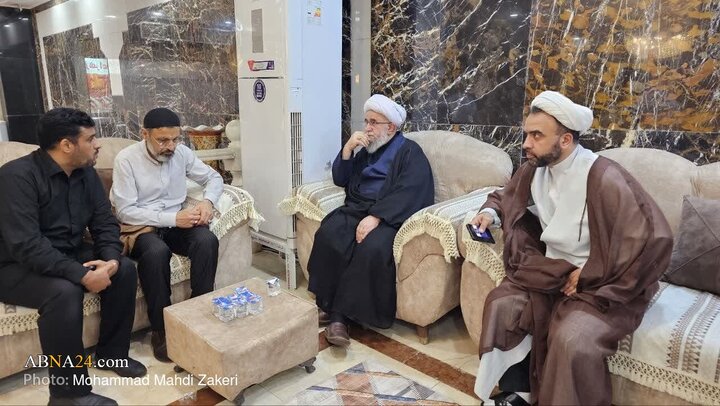 گزارش تصویری | دیدار علما و نخبگان کشورهای مختلف با دبیرکل مجمع جهانی اهل‌بیت(ع) در کربلا معلی _ ۱