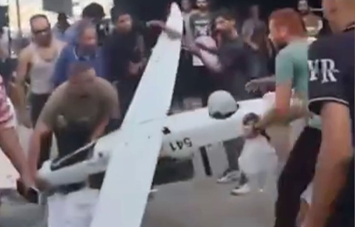 Гәззәдә фашист сионист режимин ҹасуслуг ПУА-сы гәзаја уғрады \ ВИДЕО