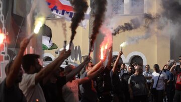 Grèce : des manifestants protestent contre l’arrivée d’un croisière israélienne à Le Pirée