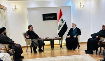 Mkutano wa Haji Muhammad Muhaqiq na Mwenyekiti wa Baraza Kuu la Iraq