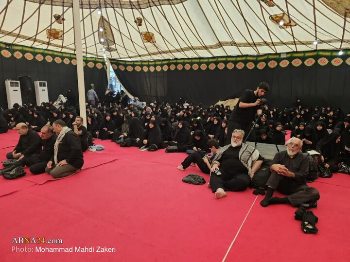 تقرير مصور/ الأمين العام للمجمع العالمي لأهل البيت (ع) يحضر في موكب المحسنين بمدينة كربلا ويلقي كلمة