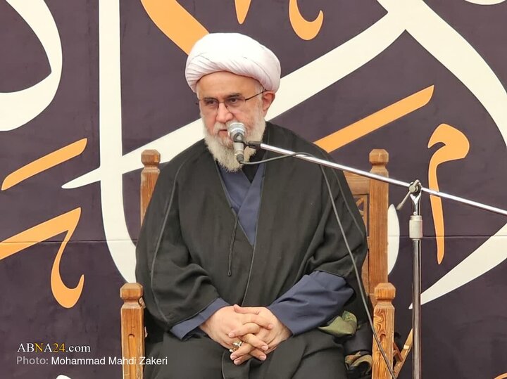 تقرير مصور/ الأمين العام للمجمع العالمي لأهل البيت (ع) يحضر في موكب المحسنين بمدينة كربلا ويلقي كلمة