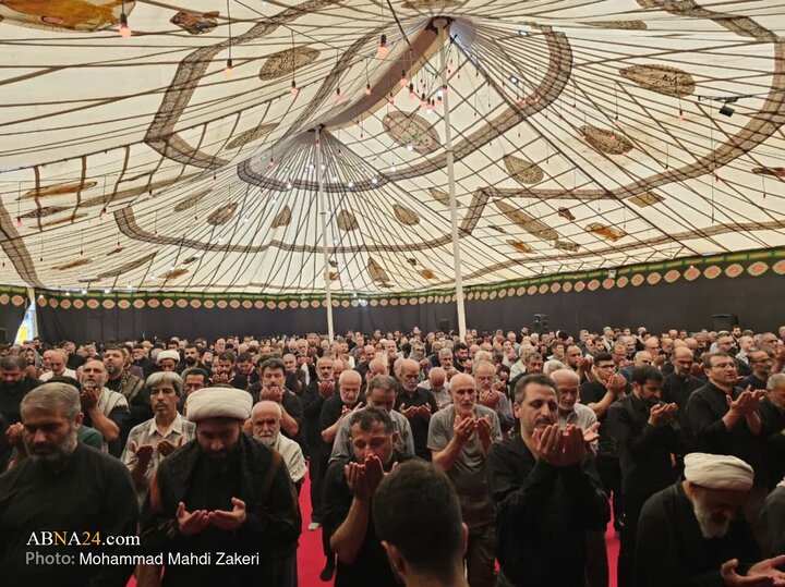 تقرير مصور/ الأمين العام للمجمع العالمي لأهل البيت (ع) يحضر في موكب المحسنين بمدينة كربلا ويلقي كلمة