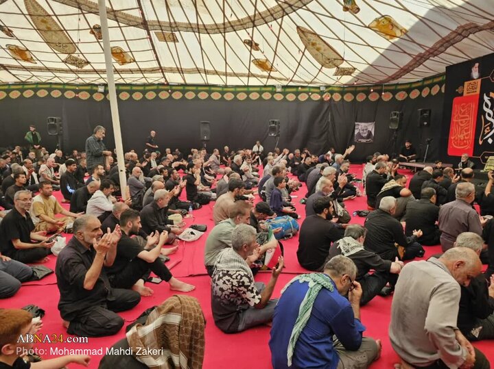 تقرير مصور/ الأمين العام للمجمع العالمي لأهل البيت (ع) يحضر في موكب المحسنين بمدينة كربلا ويلقي كلمة