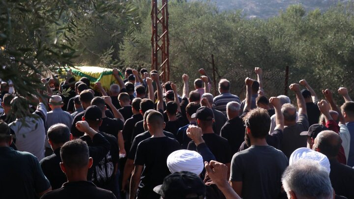 جماهير المقاومة شيعوا الجريح الشّهيد الحاج ماهر شعيتو في الطيري جنوب لبنان